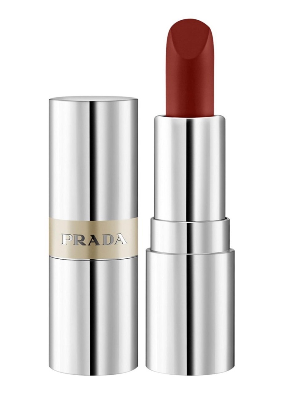 Prada Monochrome Hyper Matte Lipstick in B03 MAHOGANY